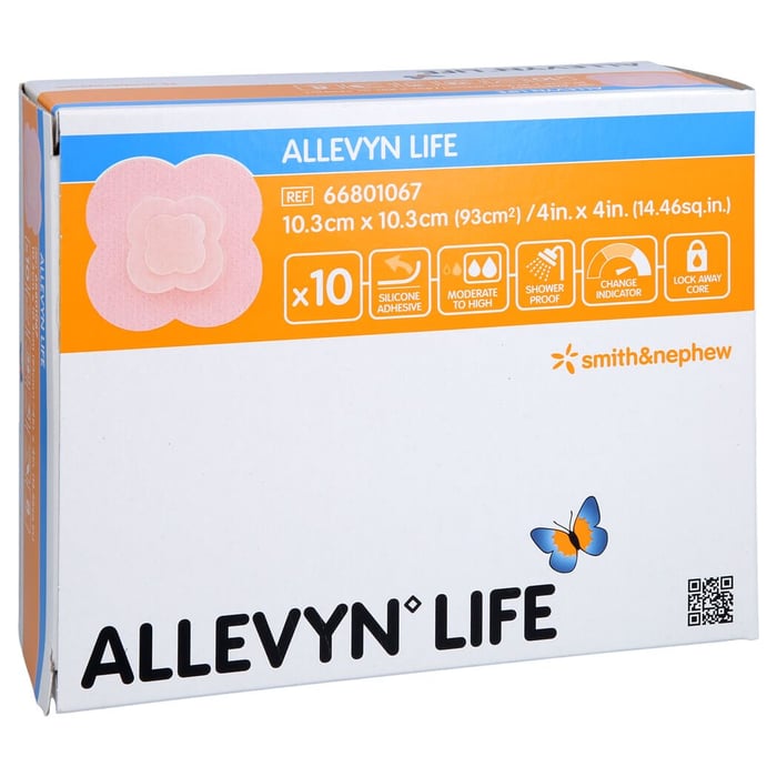 Allevyn Life 10,3x10,3 cm Silikonschaumverband