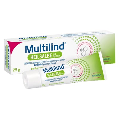 Multilind Heilsalbe mit Nystatin und Zinkoxid