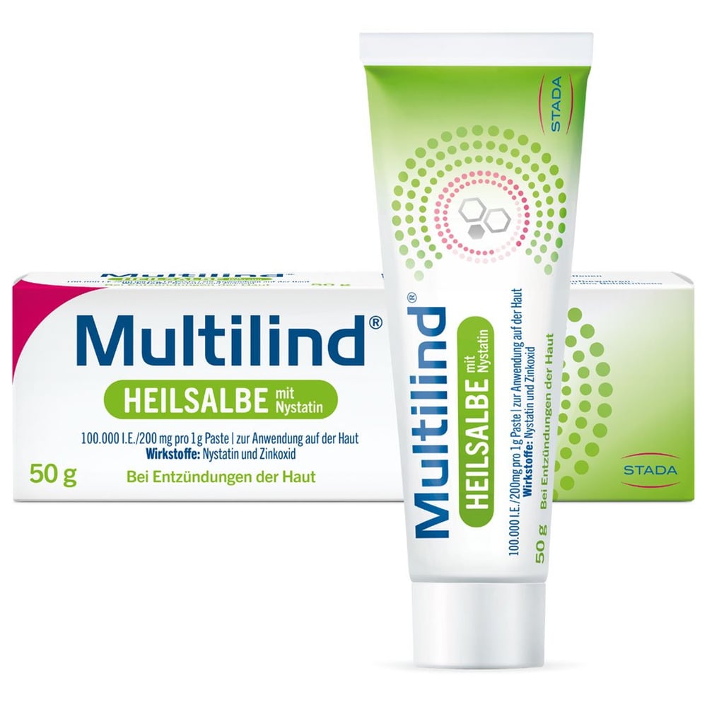 Multilind Heilsalbe mit Nystatin und Zinkoxid