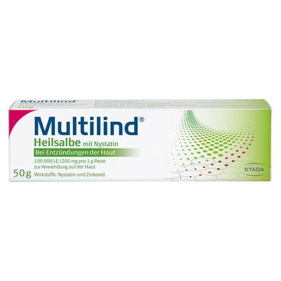 Multilind Heilsalbe mit Nystatin und Zinkoxid