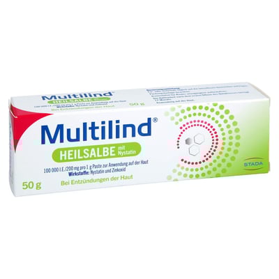 Multilind Heilsalbe mit Nystatin und Zinkoxid