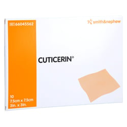 Cuticerin 7,5x7,5 cm Gaze m. Salbenbeschichtung
