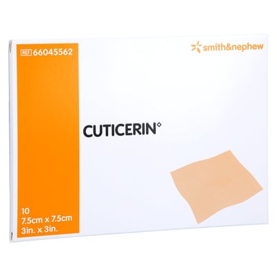 Cuticerin 7,5x7,5 cm Gaze m. Salbenbeschichtung