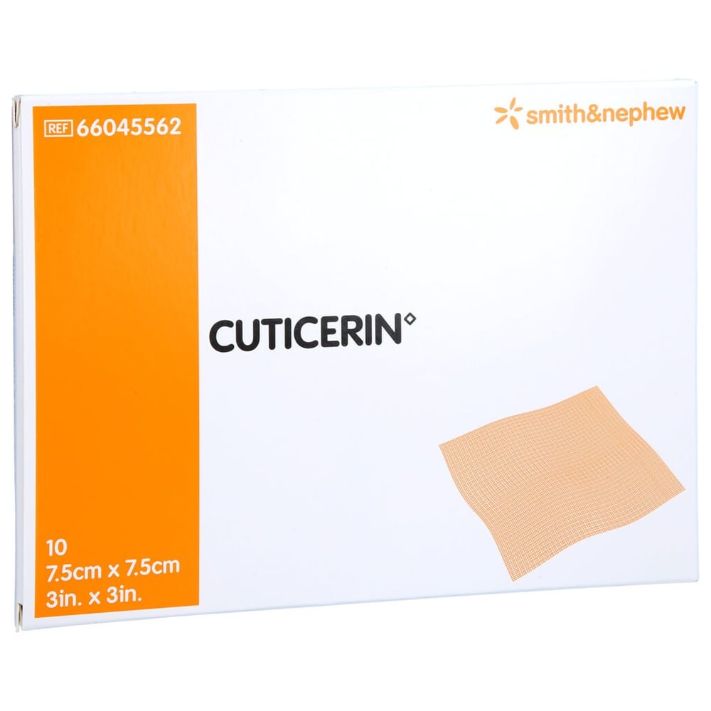 Cuticerin 7.5x7.5cm Gaze m. Salbenbeschichtung