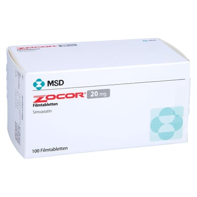 Zocor 20 mg Produktbild 1
