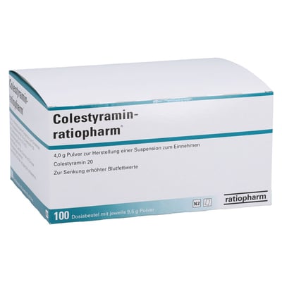 Colestyramin-ratiopharm 4 g Beutel