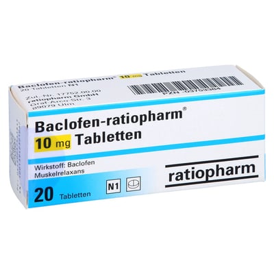 Baclofen-ratiopharm 10 mg Tabletten Produktbild 1