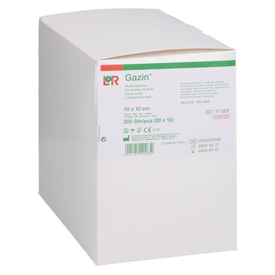 Gazin Mullkompresse 10x10 cm steril 8fach