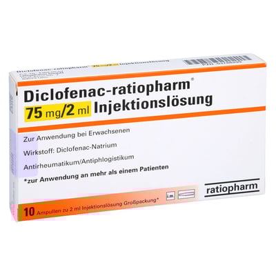 Diclofenac-ratiopharm 75 mg/2 ml Injektionslösung