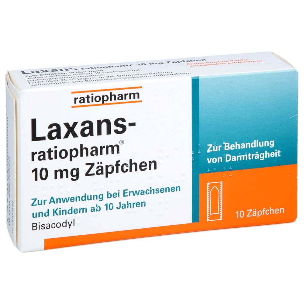 Laxans-ratiopharm 10 mg Zäpfchen