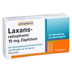 Laxans-ratiopharm 10 mg Zäpfchen