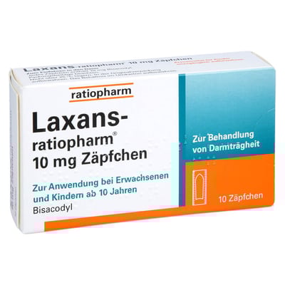 Laxans-ratiopharm 10 mg Zäpfchen