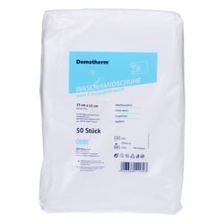 DOMOTHERM Einmal Waschhandschuhe 15x23 cm weiß