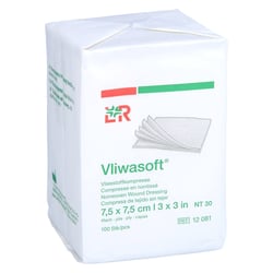 Vliwasoft Vlieskompresse unsteril 7,5x7,5 cm