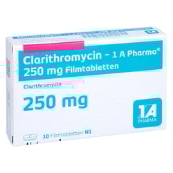 Clarithromycin - 1 A Pharma 250mg Filmtabletten