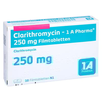 Clarithromycin - 1 A Pharma 250mg Filmtabletten