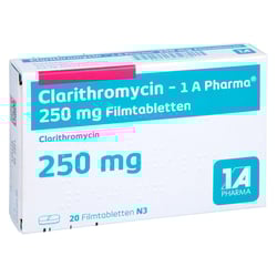 Clarithromycin - 1 A Pharma 250mg Filmtabletten