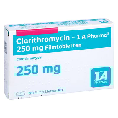 Clarithromycin - 1 A Pharma 250mg Filmtabletten