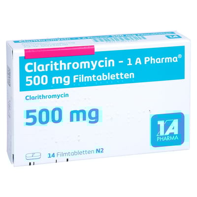 Clarithromycin - 1 A Pharma 500mg Filmtabletten