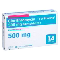 Clarithromycin - 1 A Pharma 500mg Filmtabletten