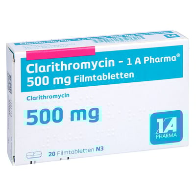 Clarithromycin - 1 A Pharma 500mg Filmtabletten