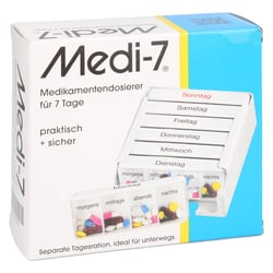 Medi 7 Medikamentendosierer für 7 Tage weiß
