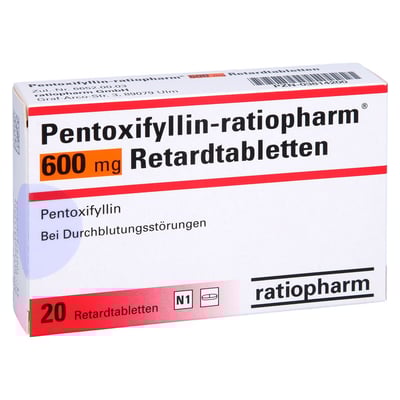 Pentoxifyllin-ratiopharm 600mg Retardtabletten
