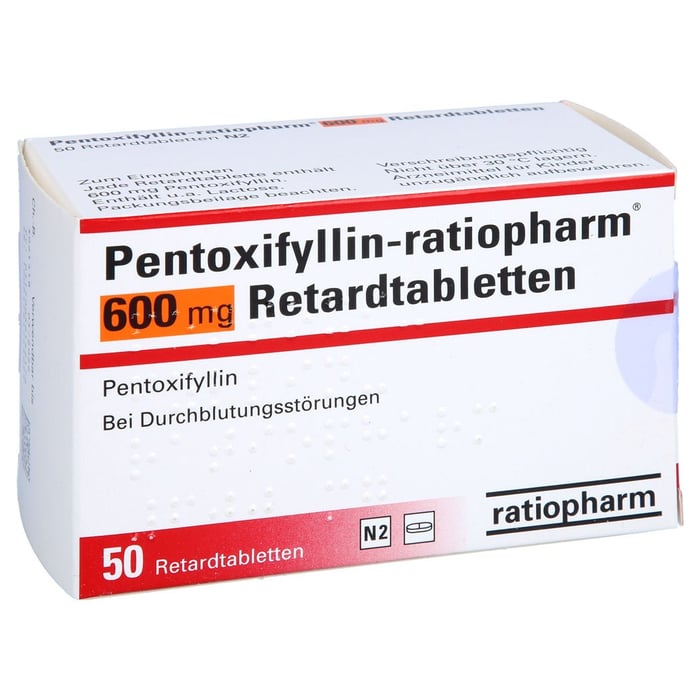 Pentoxifyllin-ratiopharm 600mg Retardtabletten