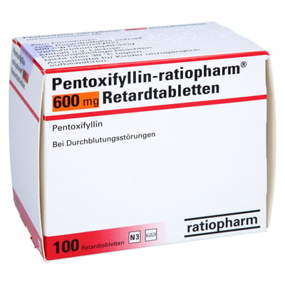Pentoxifyllin-ratiopharm 600 mg Retardtabletten Produktbild 1