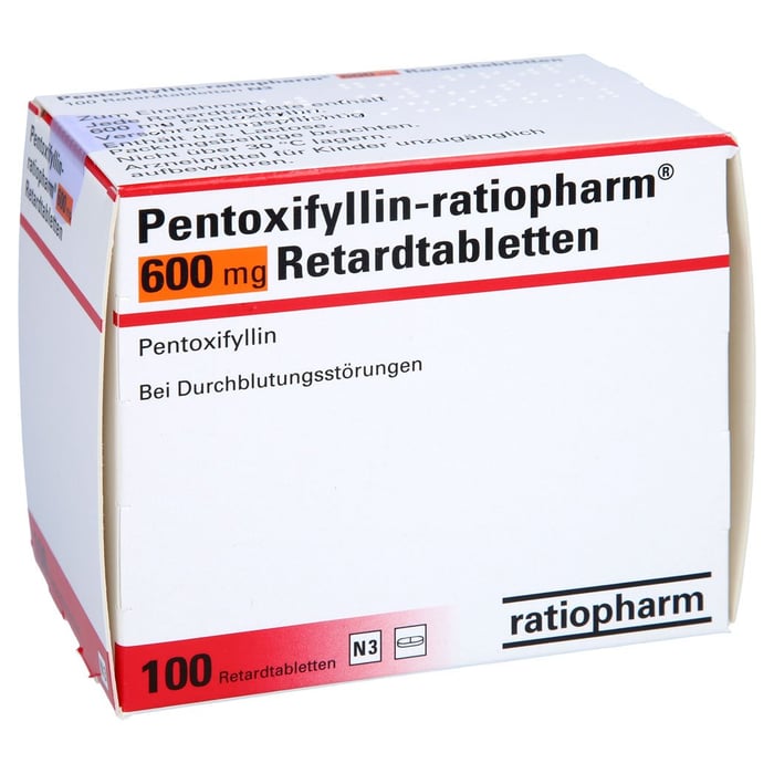 Pentoxifyllin-ratiopharm 600mg Retardtabletten