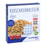 Kirschkernkissen 10x10 cm Baby Weiss/blau kariert