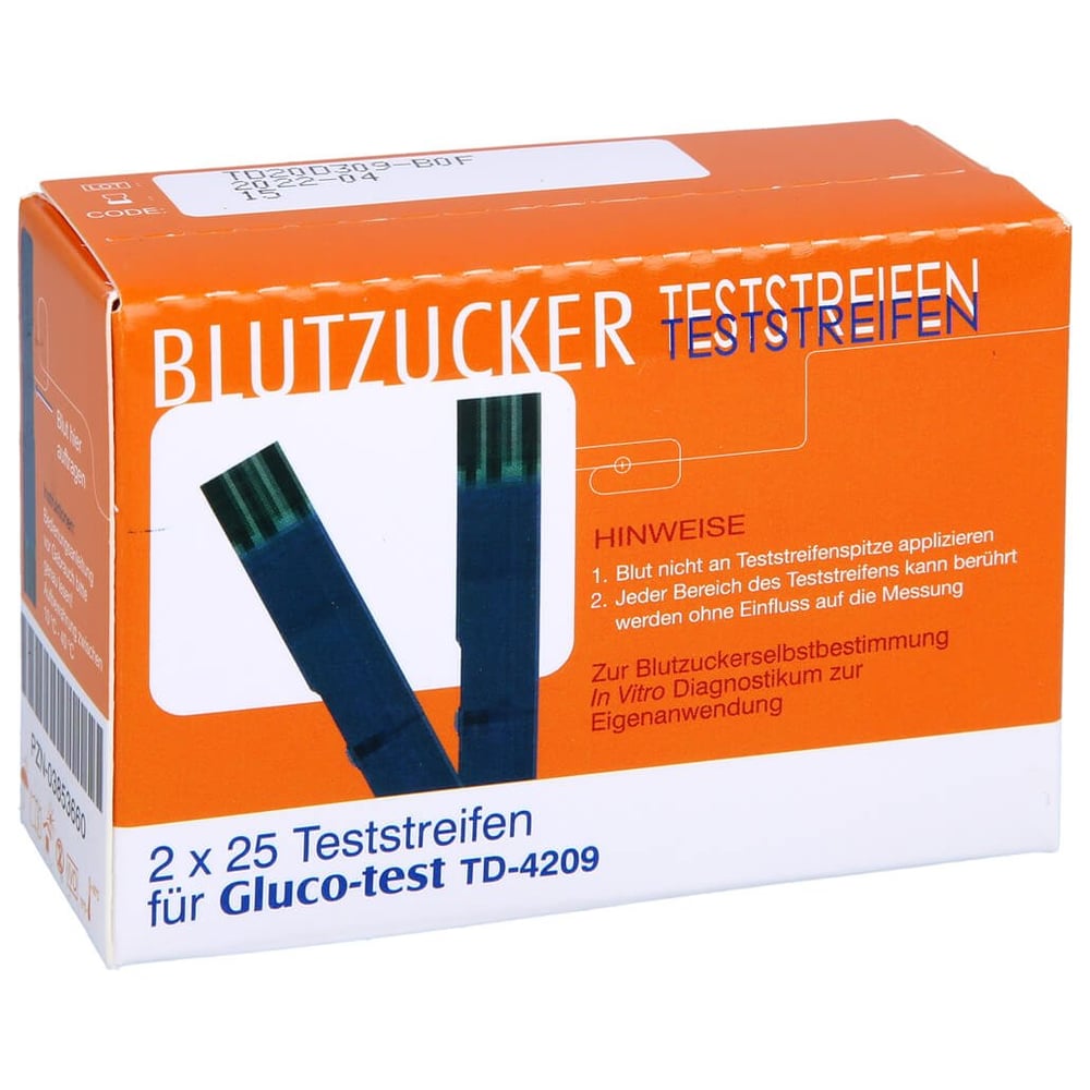 Gluco-test Blutzuckerteststreifen