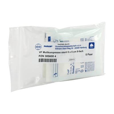 Mullkompressen 5x5 cm steril 8fach