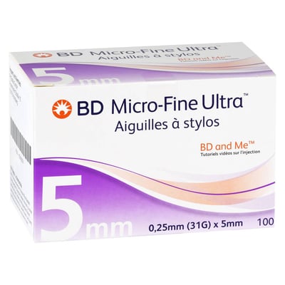 Bd Micro-fine Ultra Pen-Nadeln 0,25x5 mm 31 G
