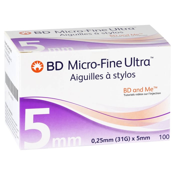 Bd Micro-fine Ultra Pen-Nadeln 0,25x5 mm 31 G
