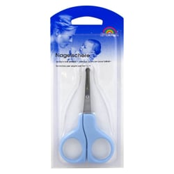 Babyschere 9 cm gebogen blau