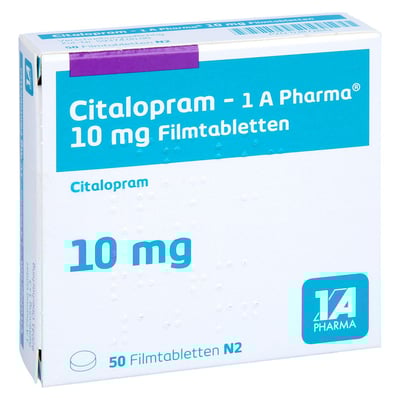 Citalopram - 1 A Pharma 10mg Filmtabletten
