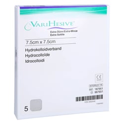 Varihesive extra dünn 7,5x7,5 cm Hkv hydroaktiv ConvaTec