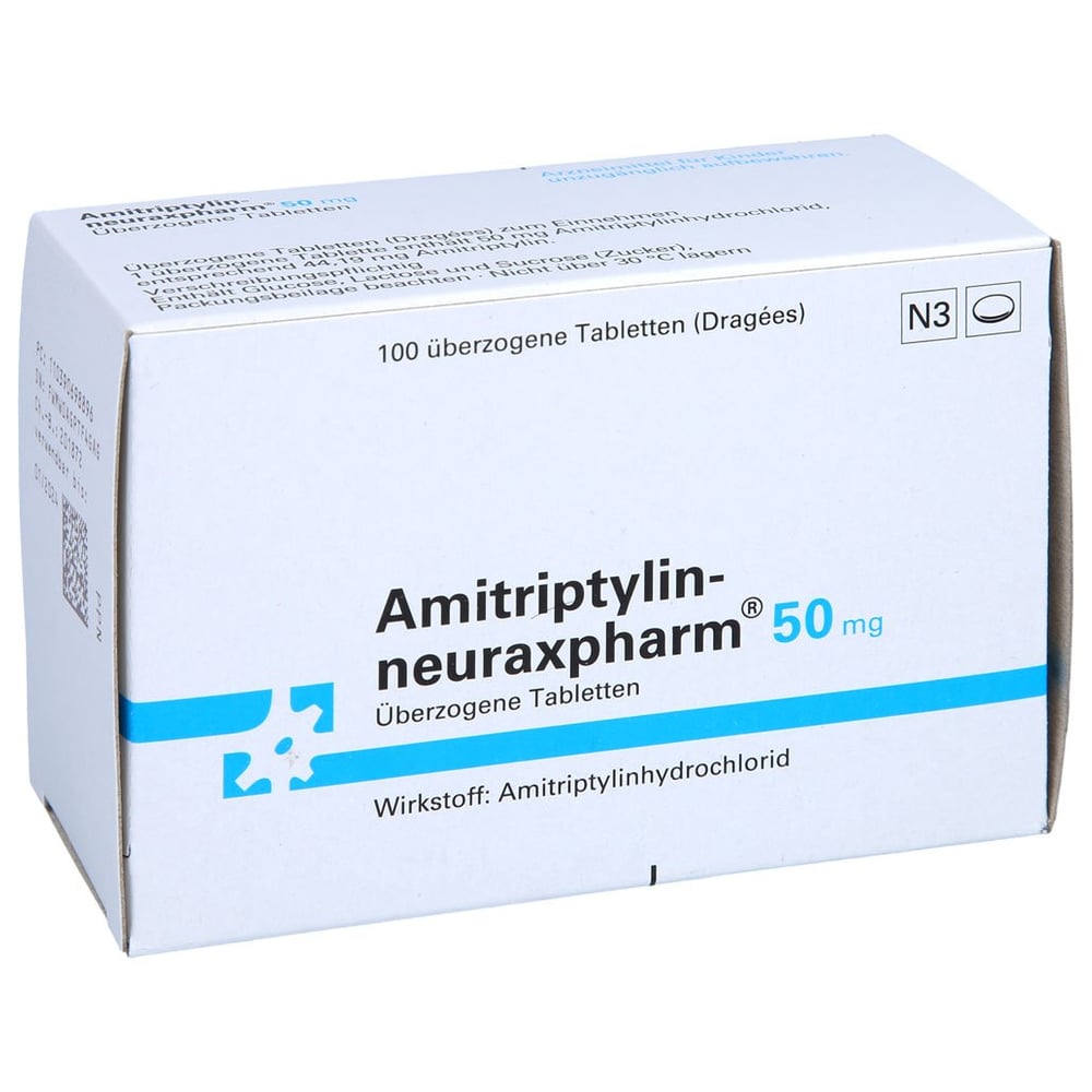 AMITRIPTYLIN-neuraxpharm 50 mg überzogene Tab. 100 Stück kaufen (PZN ...