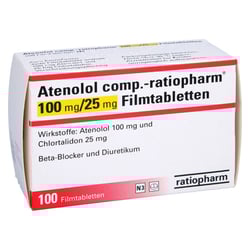 Atenolol comp.-ratiopharm 100mg/25mg Filmtabletten