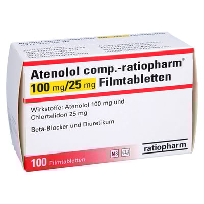 Atenolol comp.-ratiopharm 100mg/25mg Filmtabletten