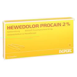 Hewedolor Procain 2% Injektionslösung in Ampullen