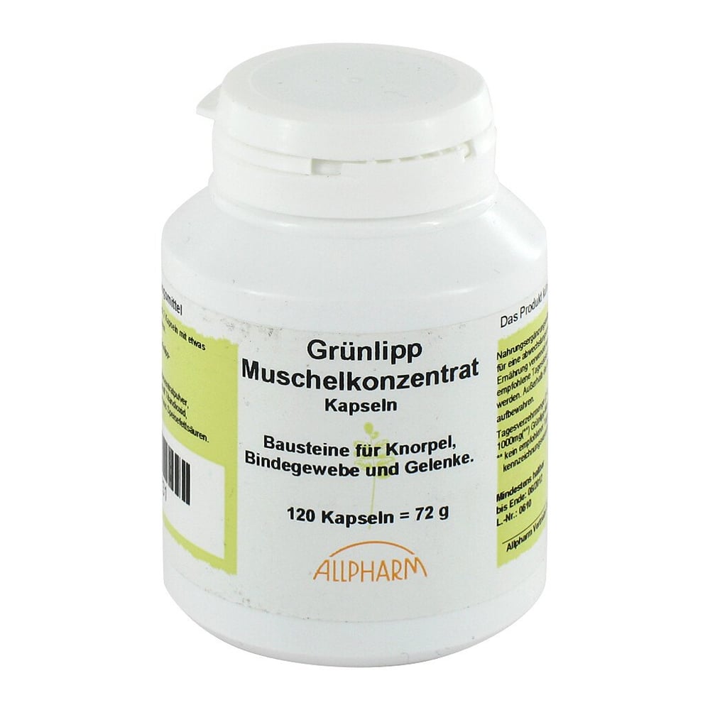 Grünlipp Muschelkonzentrat 500mg Kapseln