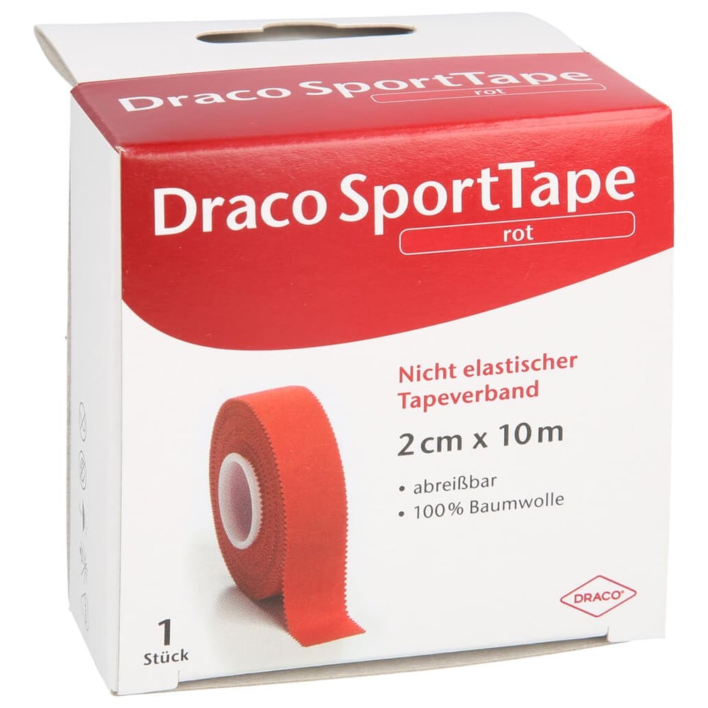 Dracotapeverband 10mx2cm rot