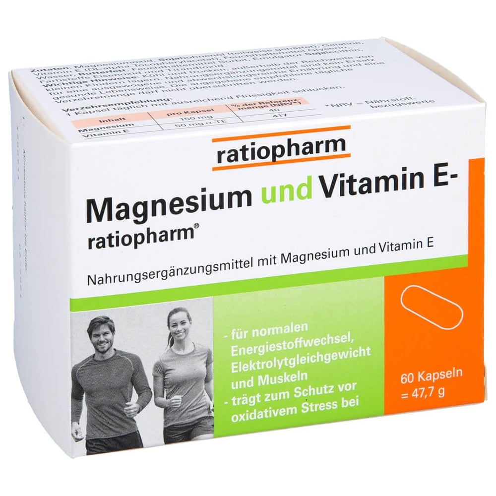 Magnesium und Vitamin E ratiopharm