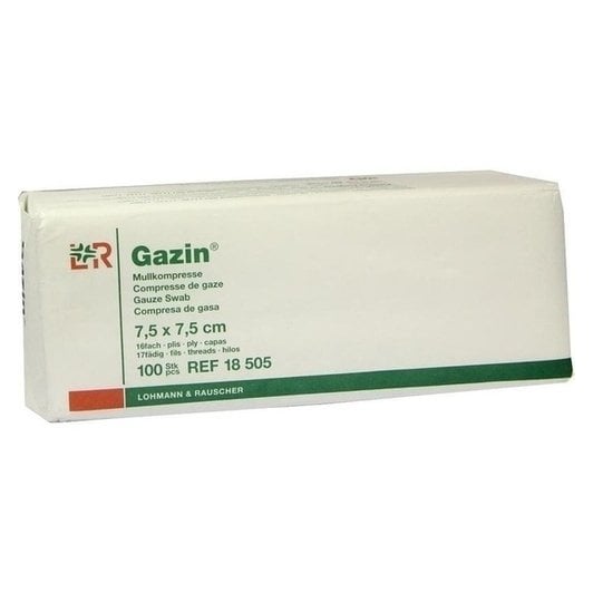 Gazin Mullkomp.7,5x7,5 cm unsteril 16fach Op