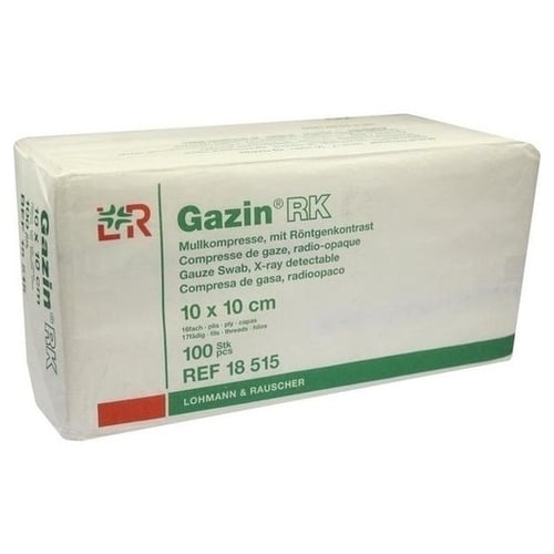 Gazin Mullkomp.10x10 cm unsteril 16fach Rk