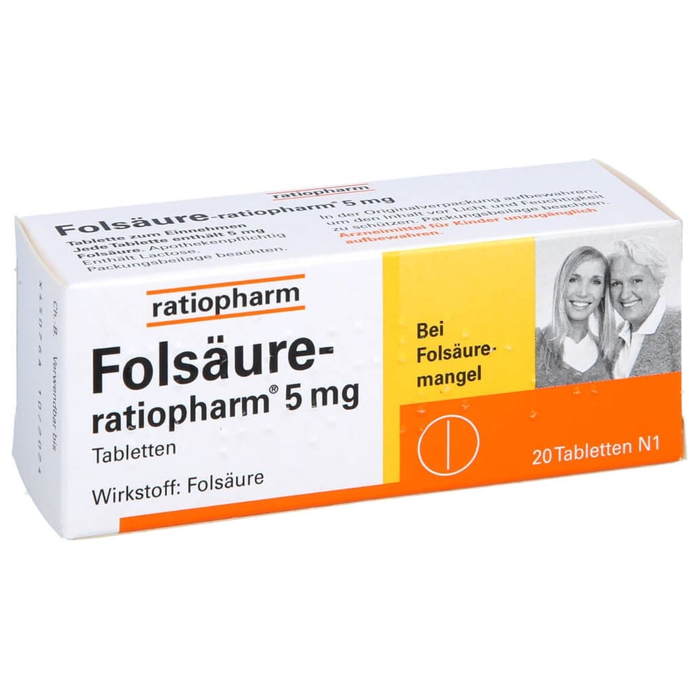Folsäure-ratiopharm 5 mg
