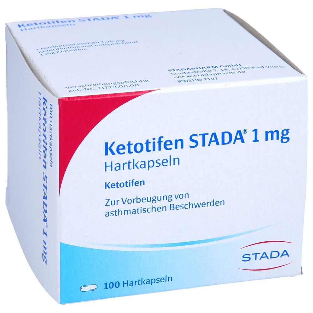 Ketotifen STADA 1 mg Hartkapseln