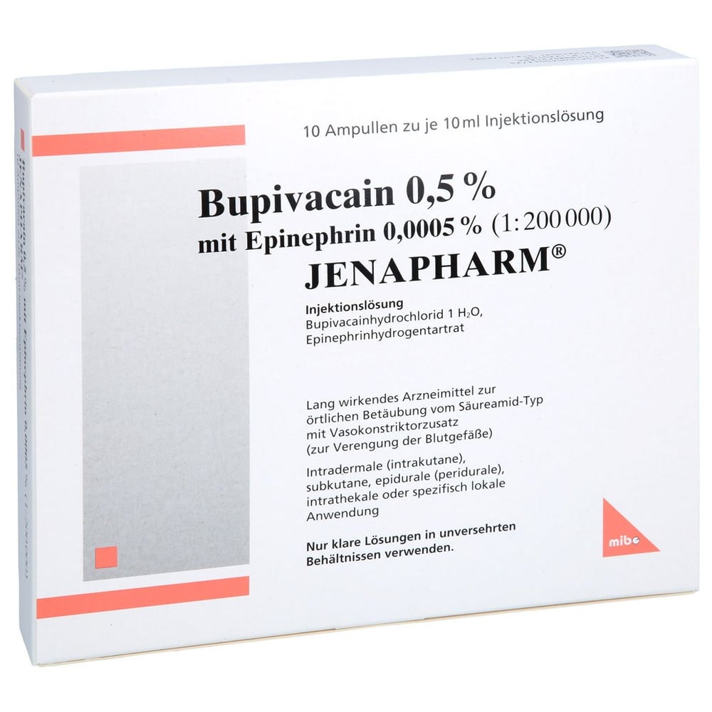 Bupivacain 0.5%m Epin Jena